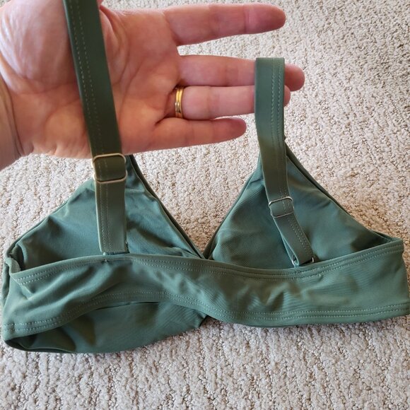 Women’s High Waist 3 Piece Bikini Set – Army Green – Size S – NWOT - Picture 4 of 9